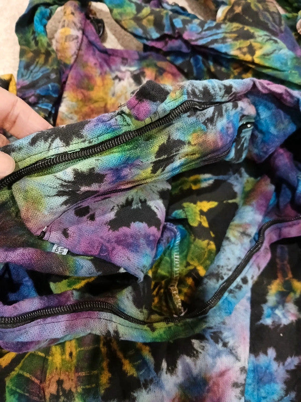 Unique Tie Dye Sling Bag Shoulder Messenger Crossbody Packable Hobo Boho Handbag