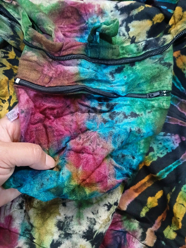 Unique Tie Dye Sling Bag Shoulder Messenger Crossbody Hobo Boho Hippie Handbag