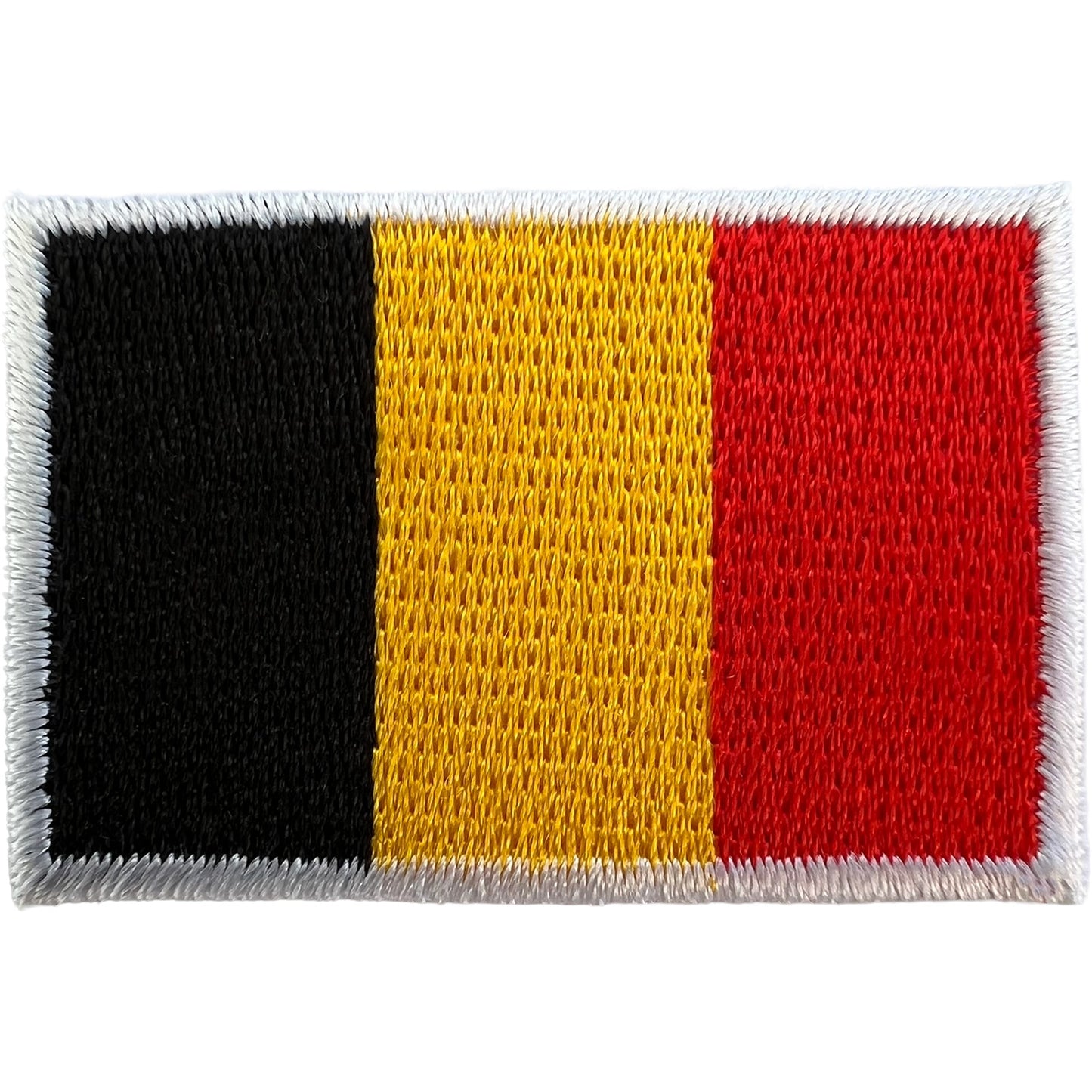 Mini Belgium Flag Patch Iron Sew On Football T Shirt Bag Small Embroidered Badge