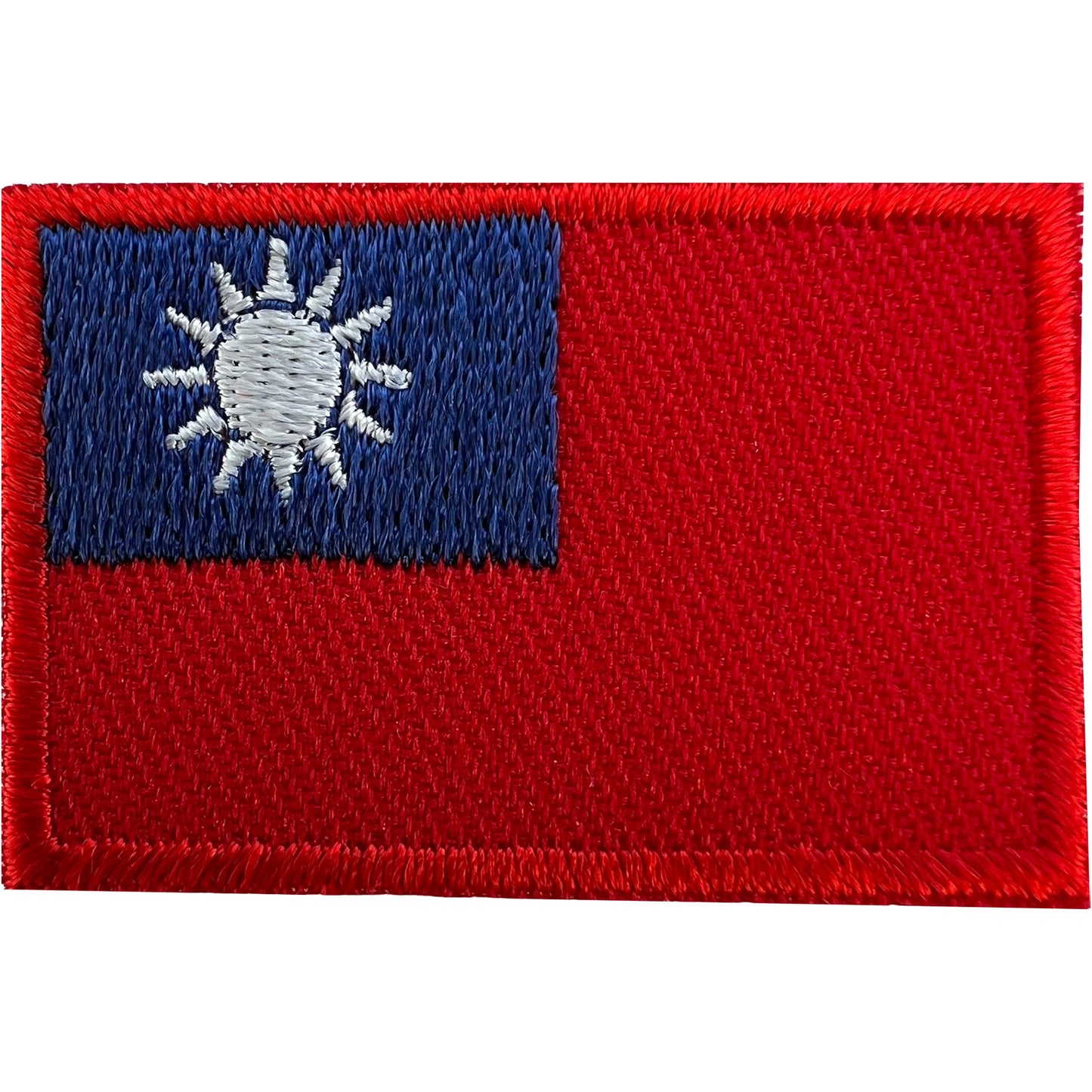 Mini Taiwan Flag Patch Iron Sew On Bag Small Republic of China Embroidered Badge
