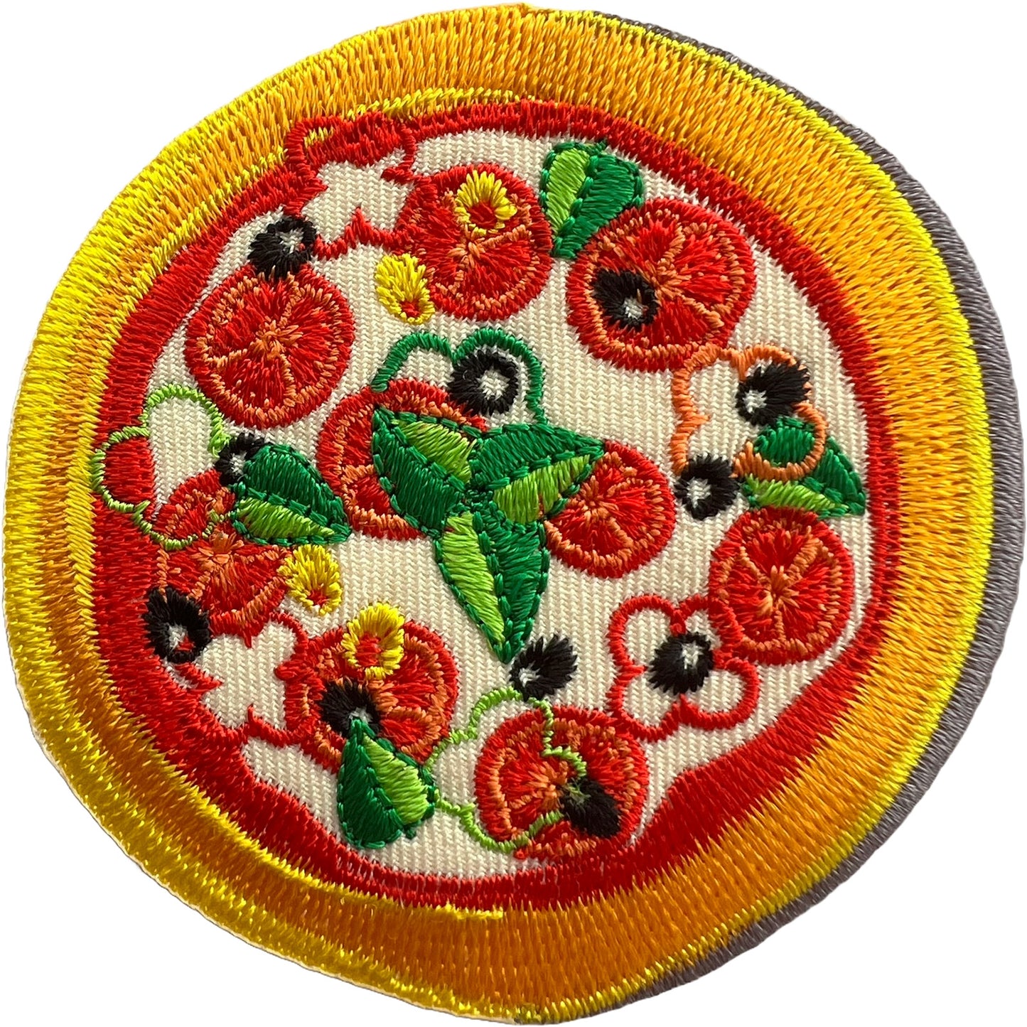 Pizza Patch Iron Sew On Clothing Denim Jeans Jacket Bag Embroidered Badge Decal