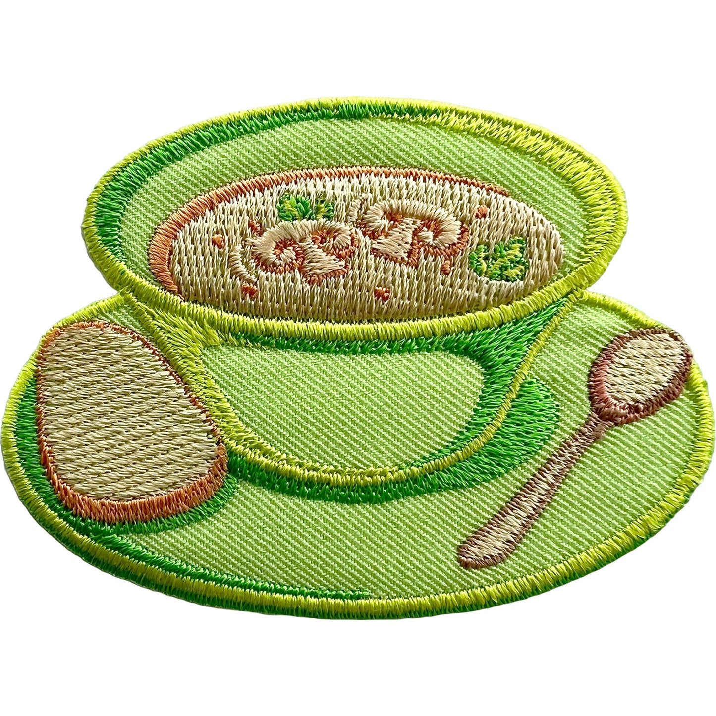 Bowl Of Noodle Soup Embroidered Patch Noodles Badge Iron Or Sew On Clothing Bags