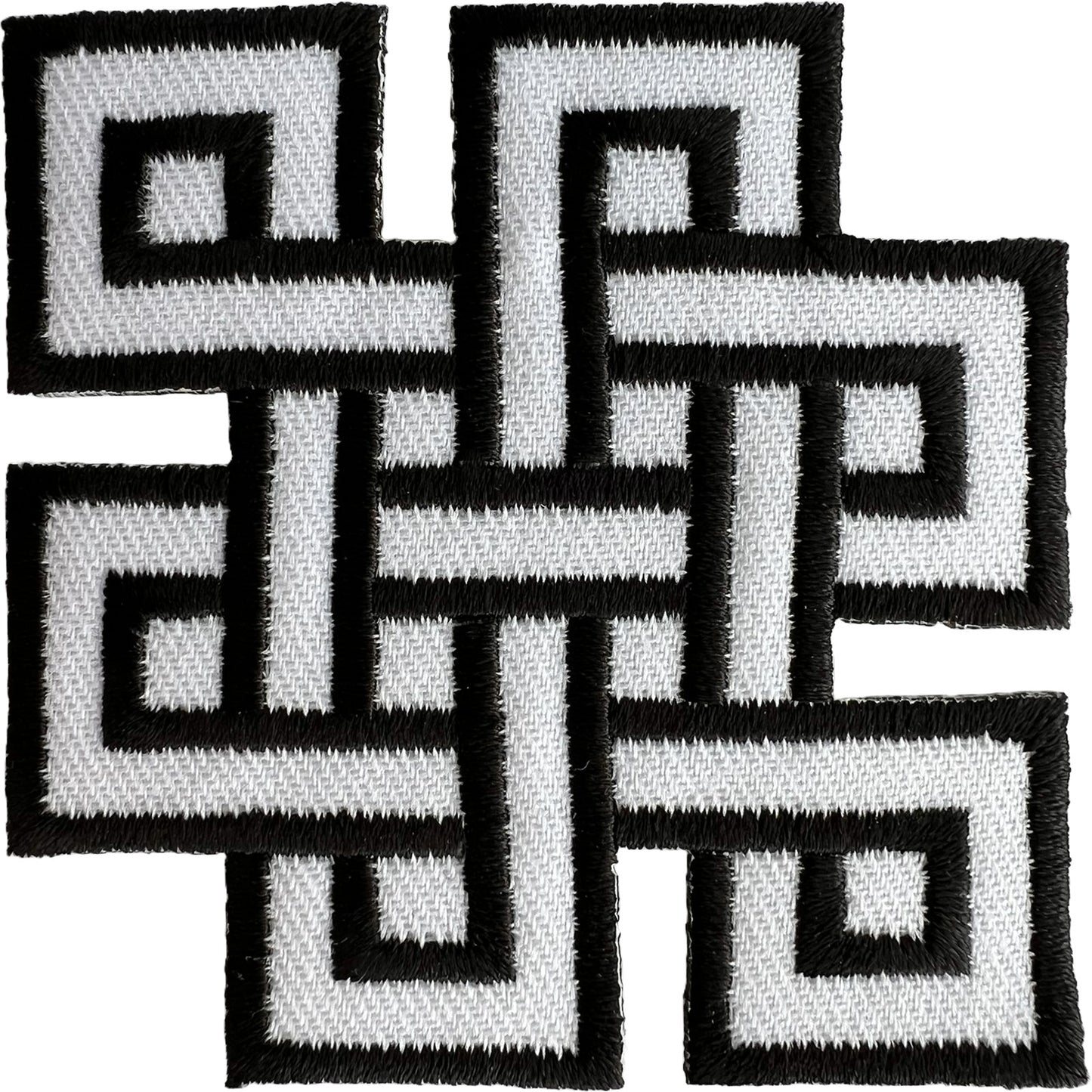Endless Knot Patch Iron Sew On Embroidered Badge Buddhist Celtic Cycle Of Life
