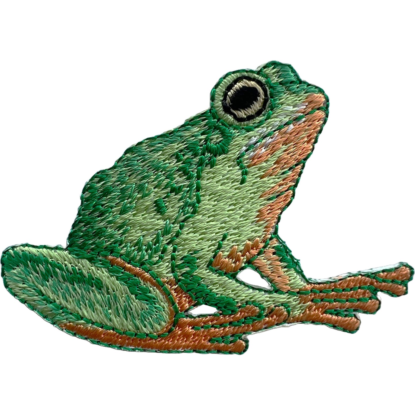 Frog Embroidered Patch Iron Sew On Clothes Bag Hat Animal Toad Embroidery Badge