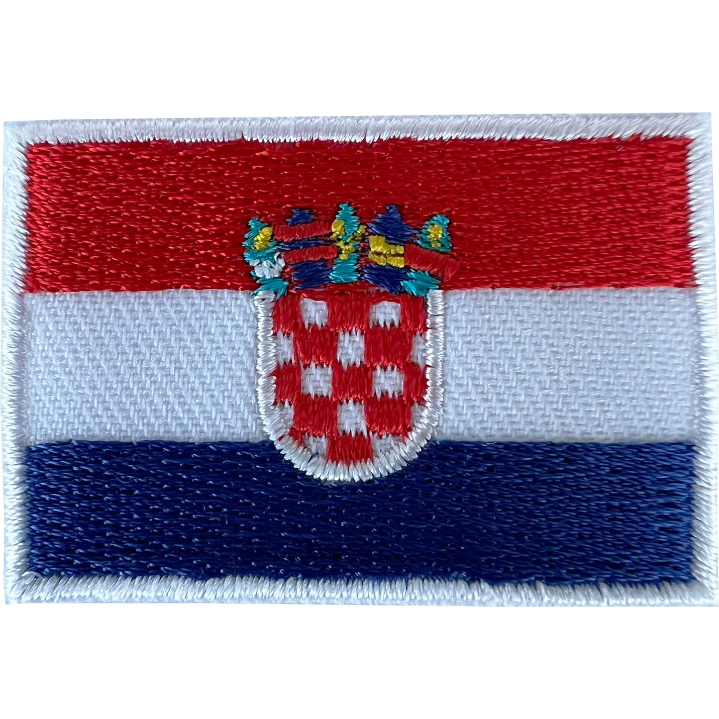 Mini Croatia Flag Patch Small Badge Iron Sew On Clothes Football T Shirt Bag Hat