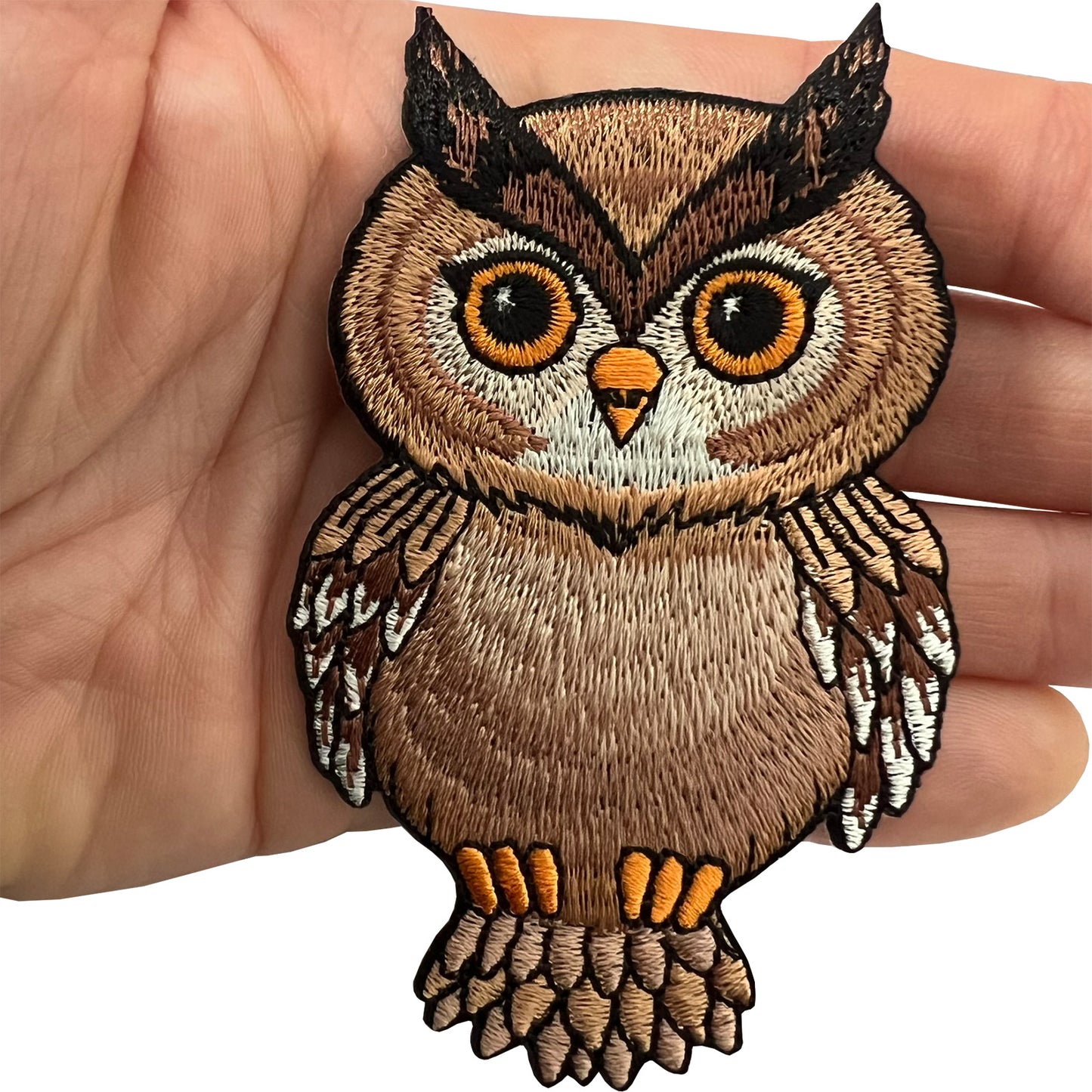 Owl Patch Iron Or Sew On T Shirt Denim Jeans Bag Bird Animal Embroidery Badge