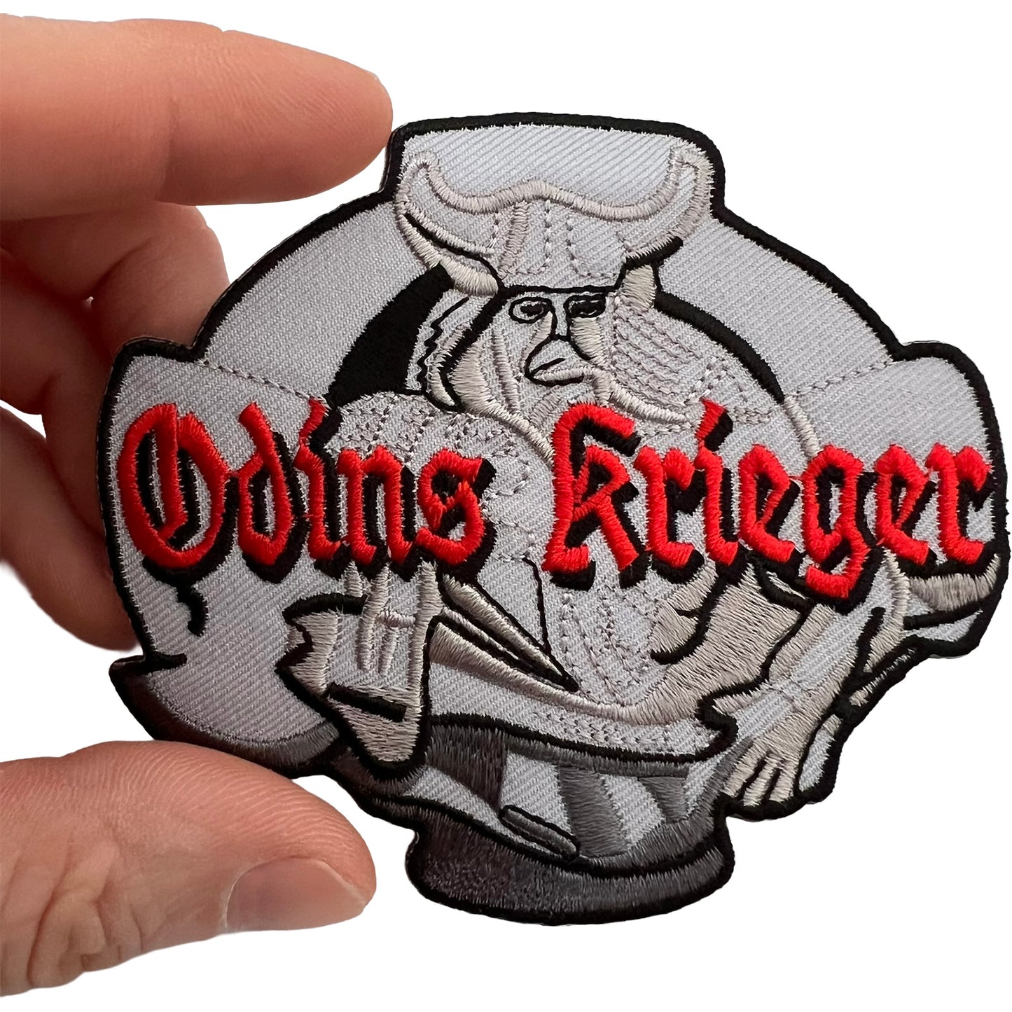 Odins Krieger Patch Iron Sew On Biker Motorcycle Vest Jacket Embroidered Badge