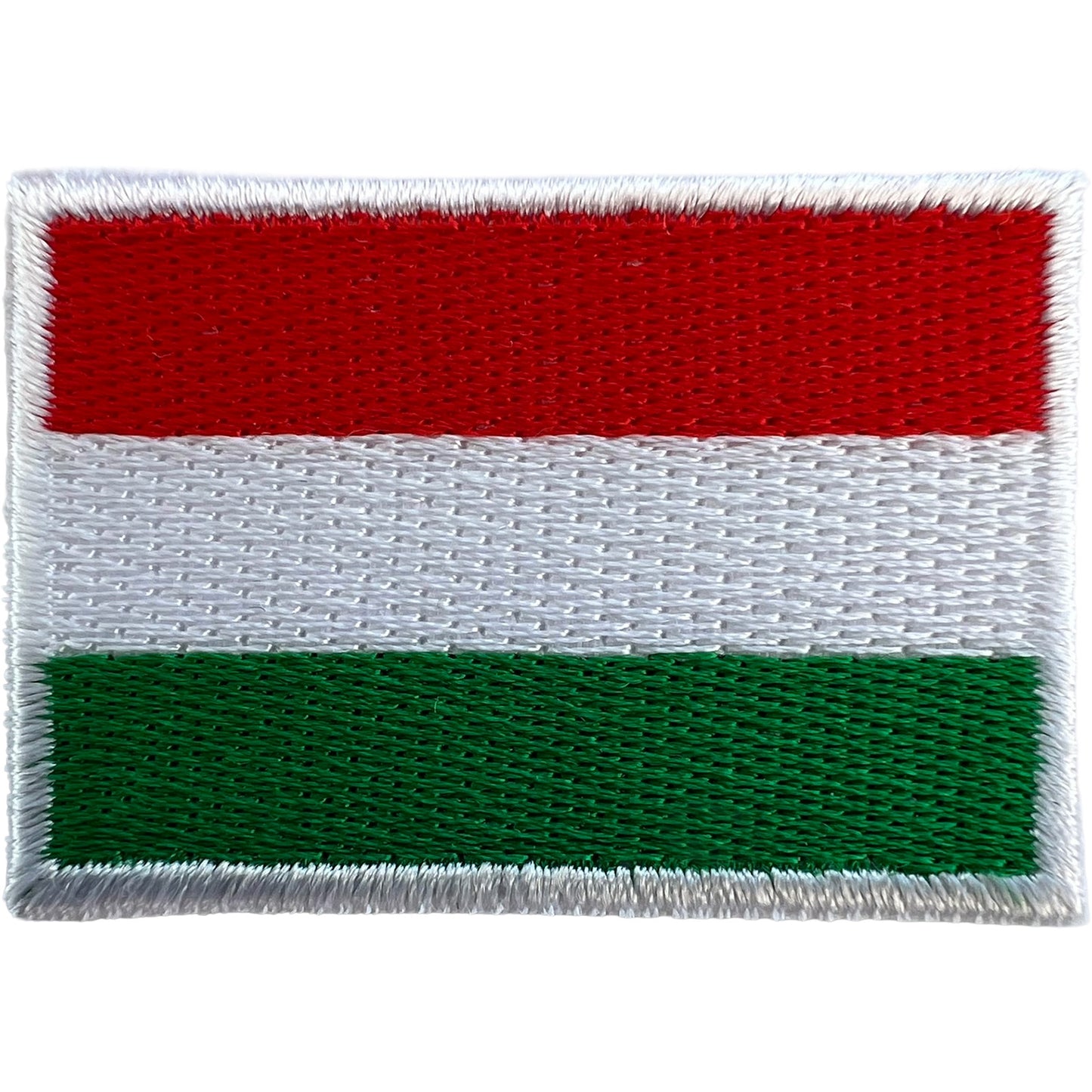 Mini Hungary Flag Patch Iron Sew On Football T Shirt Bag Small Embroidered Badge