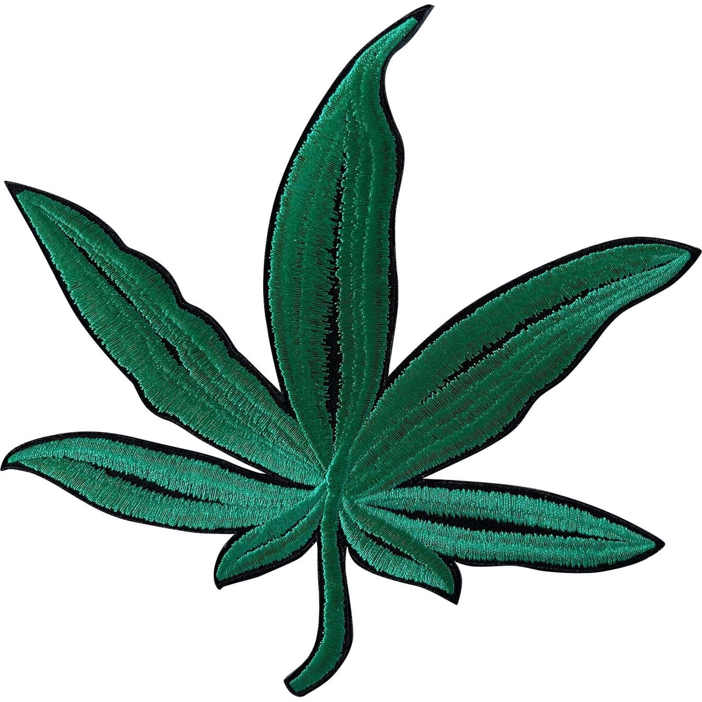 Big Large Cannabis Leaf Patch Iron Sew On Jacket Coat T Shirt Embroidered Badge