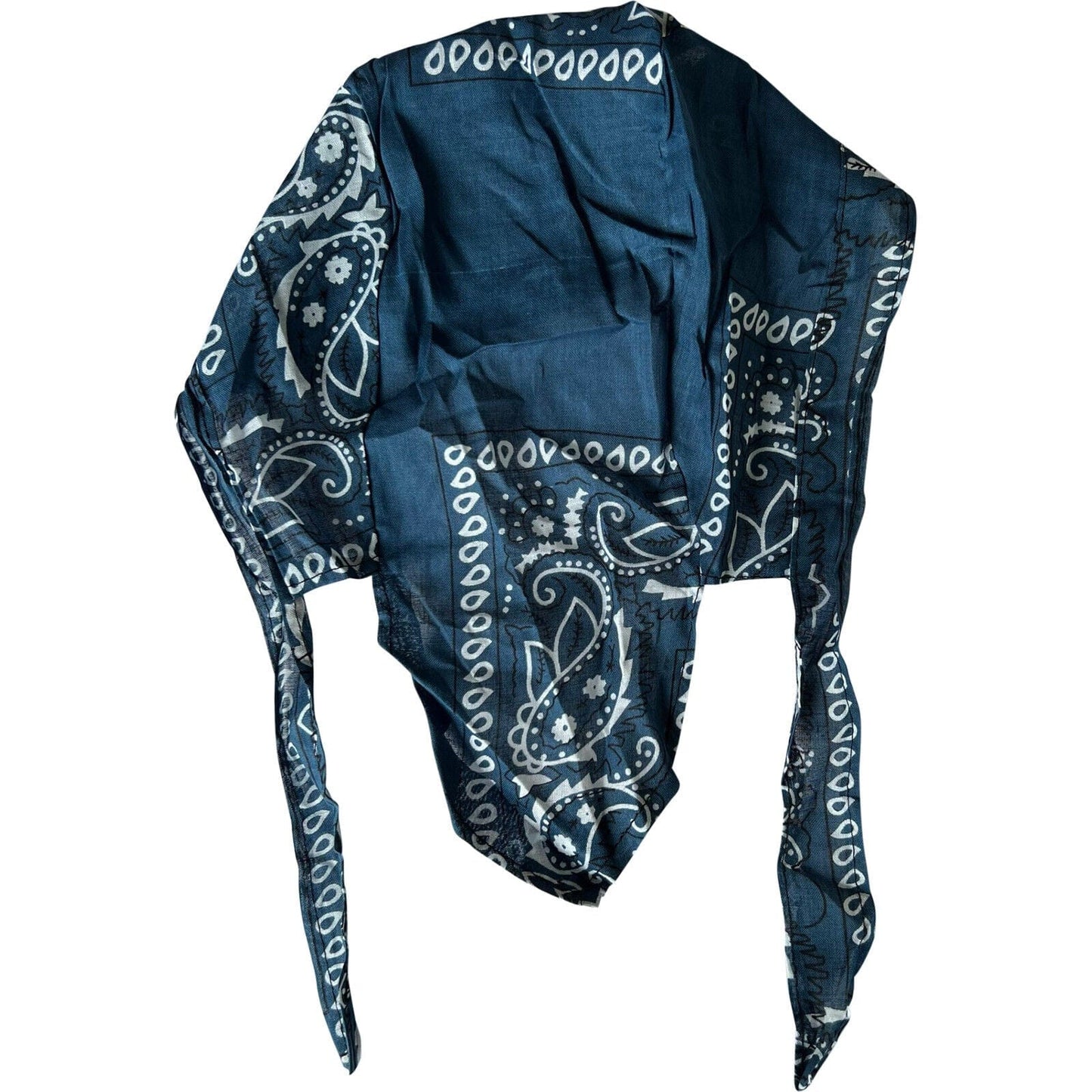 Blue Green Bandana Zandana Hairband Headband Headscarf Durag Hair Band Hat Cap