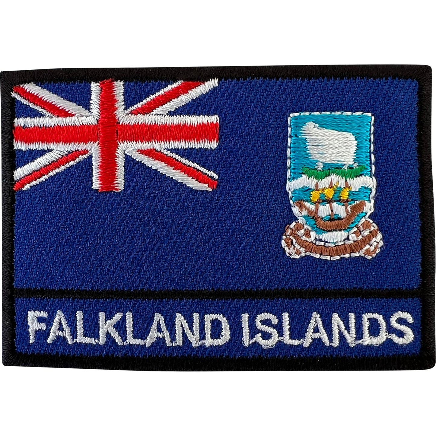 Falkland Islands Flag Patch Sew On Cloth Jacket Jeans T Shirt Embroidered Badge