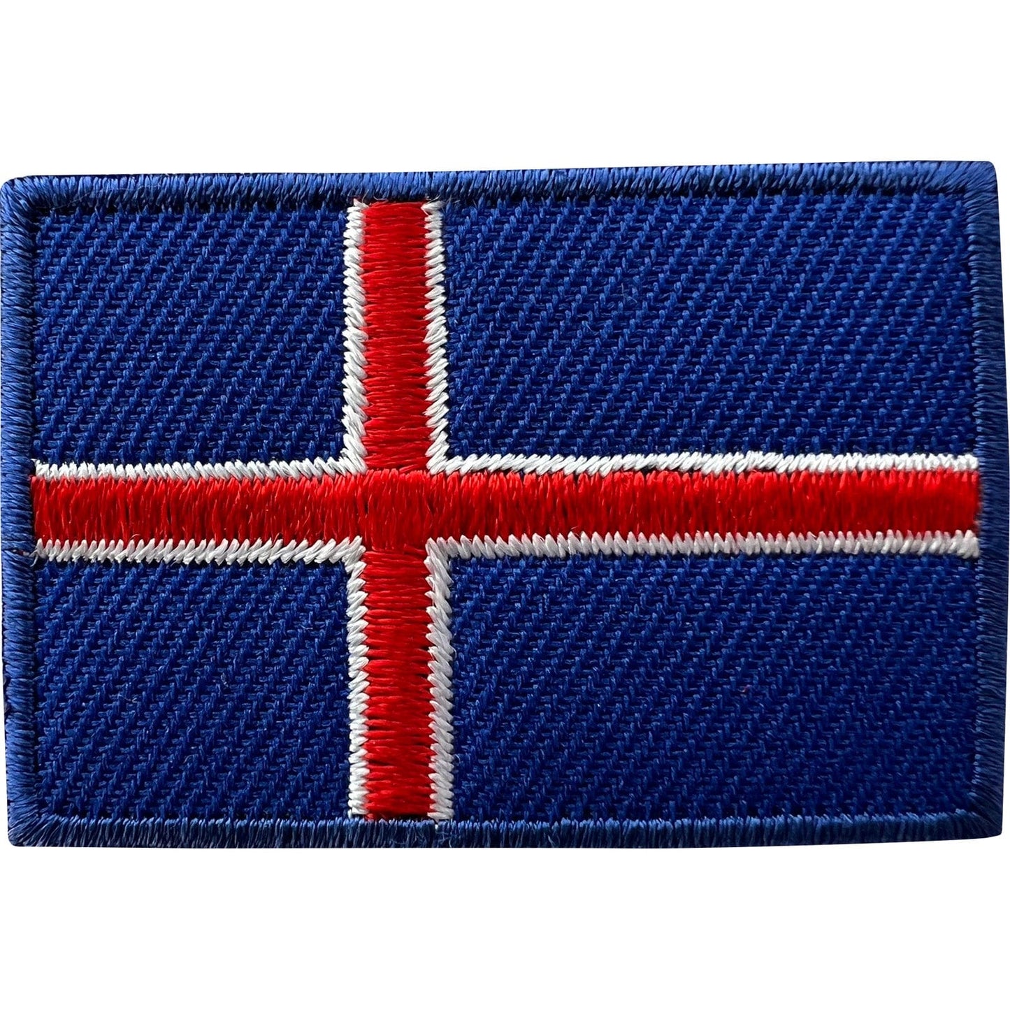 Mini Iceland Flag Patch Iron Sew On Clothes Bag Small Icelandic Embroidery Badge