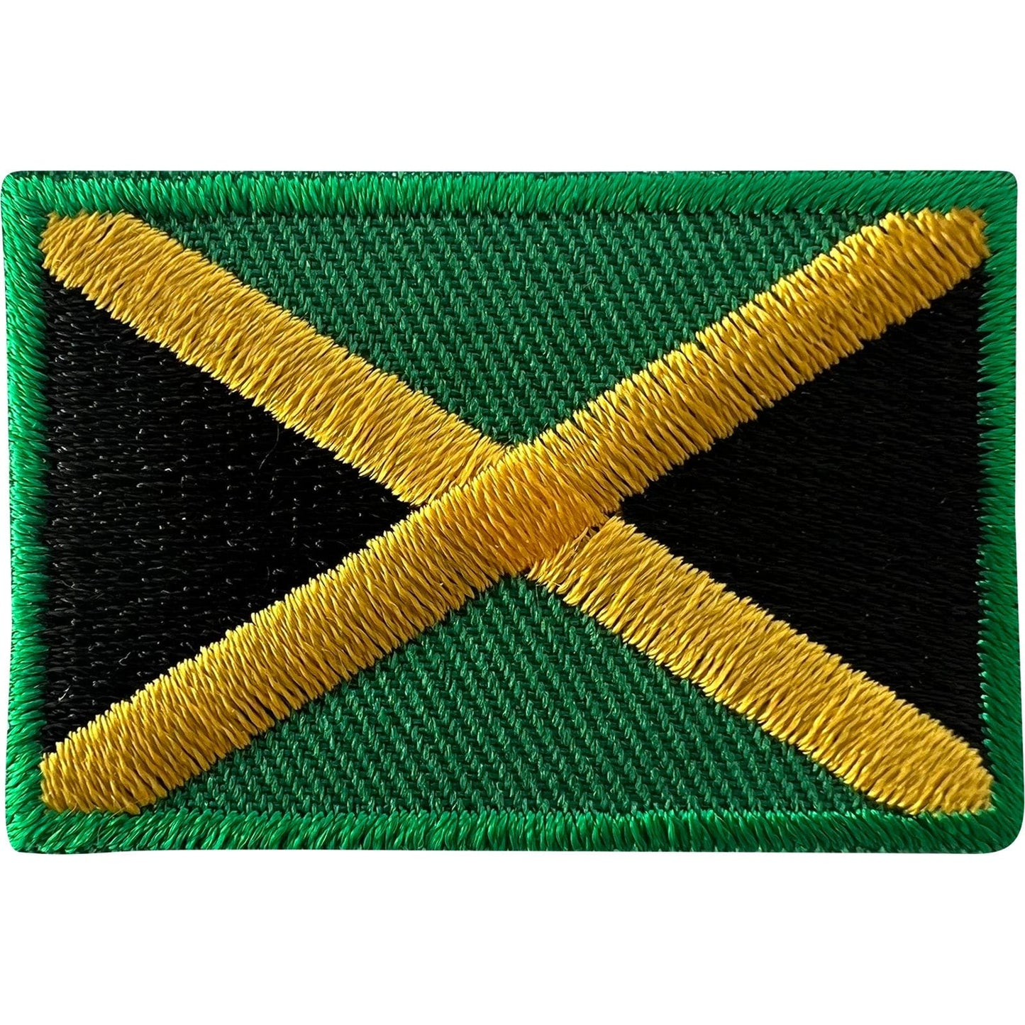 Mini Jamaica Flag Patch Iron Sew On Clothes Bag Small Jamaican Embroidered Badge