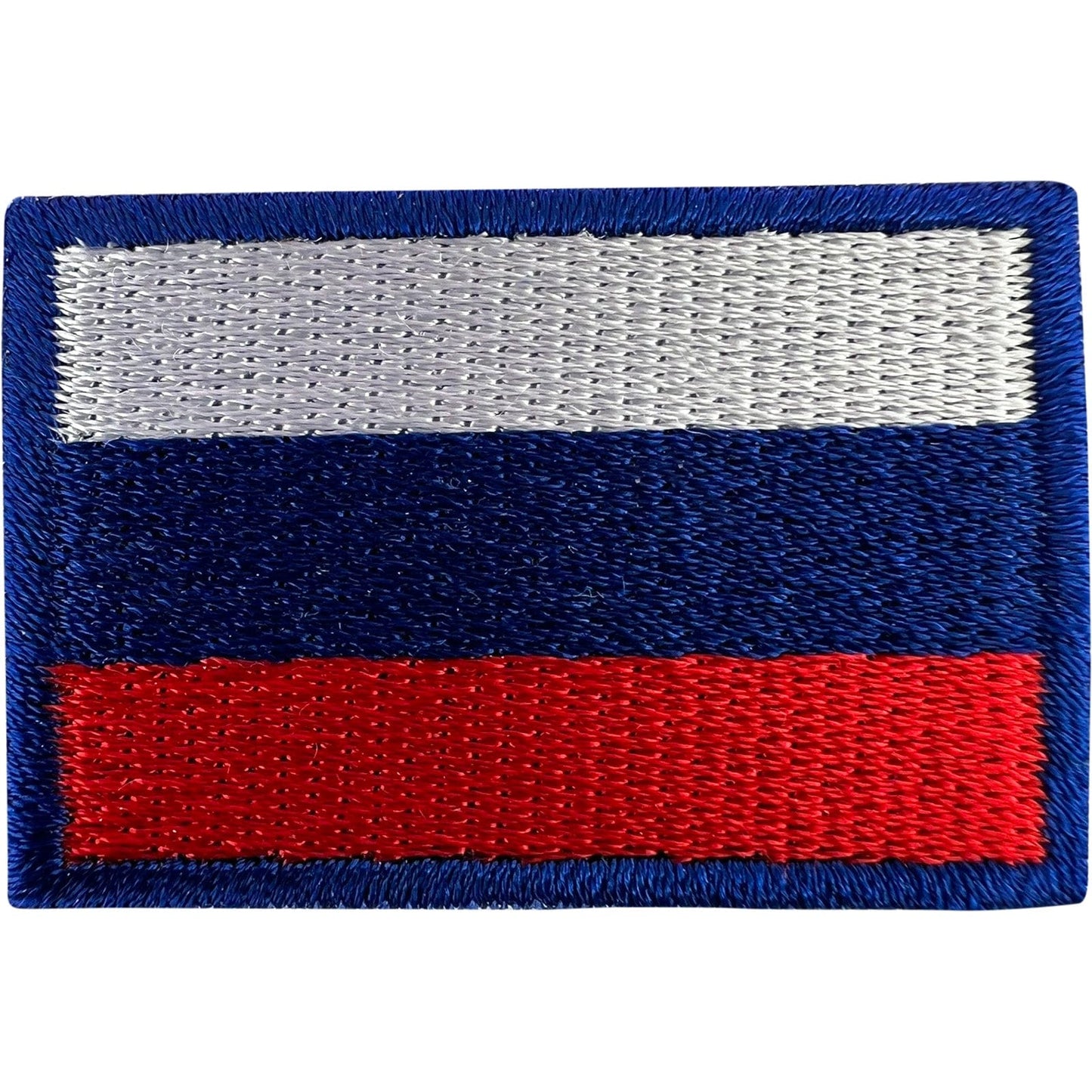 Mini Russia Flag Patch Iron Sew On Clothes Hat Russian Small Embroidered Badge