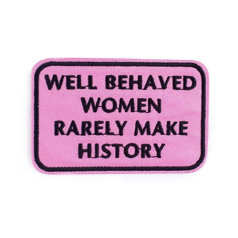 Pink Iron On Patch Embroidered Badge for Clothing Bags Cap Hat Art Sewing Crafts