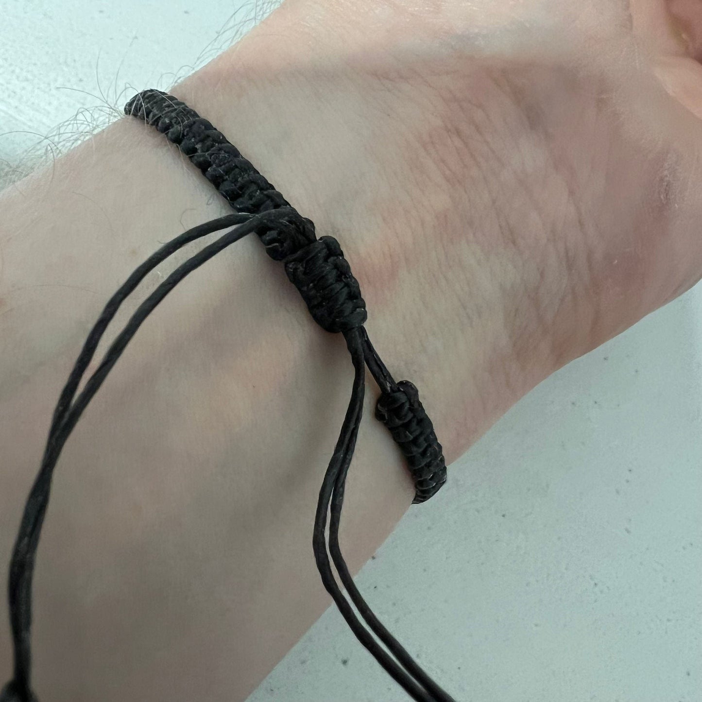 Small Gothic Spiderweb Black Cotton Bracelet Goth Wristband Bangle Mens Womens