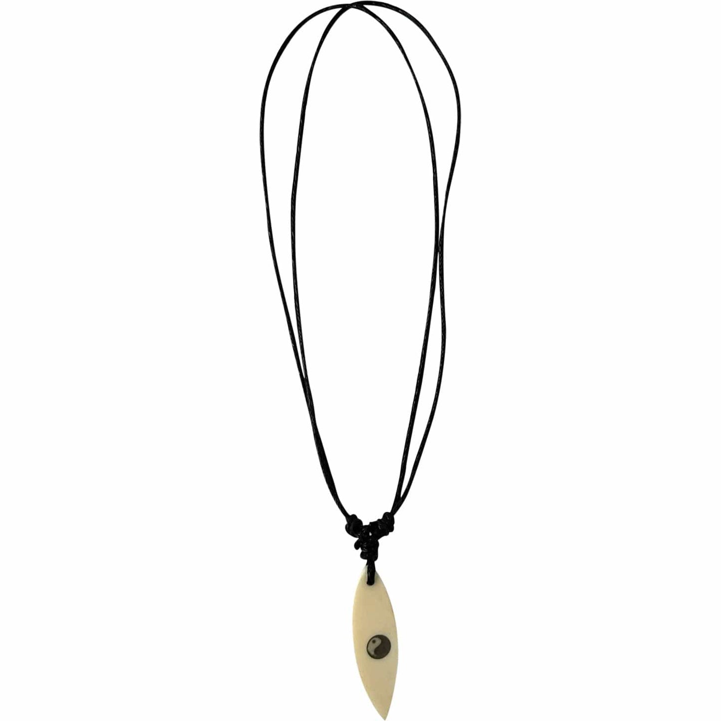 Yin and Yang Surfboard Pendant Necklace Chain Mens Womens Boys Girls Jewellery