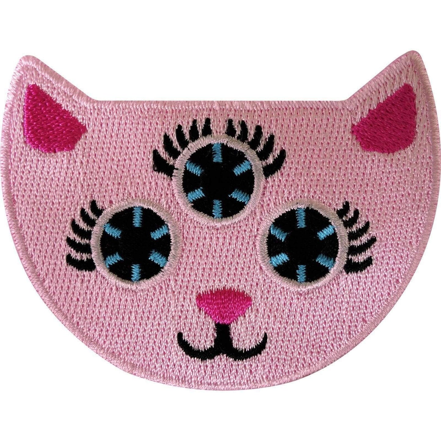 Alien Three Eye Cat Patch Iron Sew On Clothes Jacket Jeans Bag Embroidered Badge