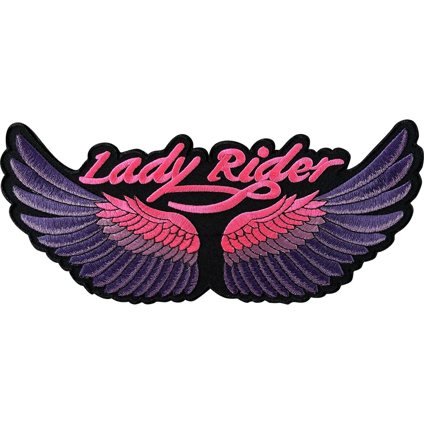 Big Large Lady Rider Iron Sew On Patch Motorbike Motorcycle Jacket Clothes Badge