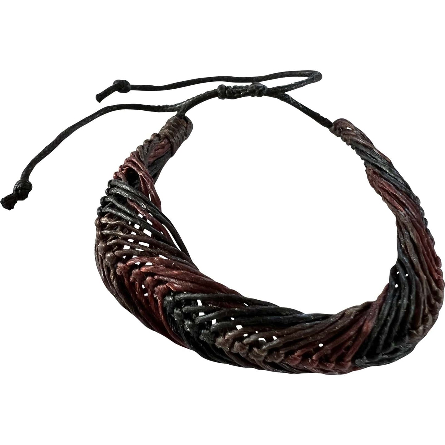 Black Brown Bracelet Wristband Bangle Mens Womens Boys Girls Handmade Jewellery