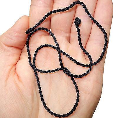 Black Cord Surfer Tribal Ethnic Necklace Chain Choker Mens Womens Kids Jewellery