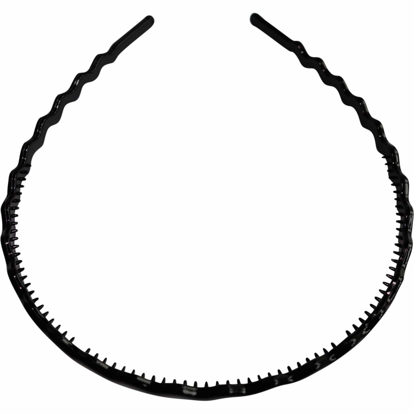 Black Wavy Sports Hairband Headband Girls Womens Ladies Kids Mens Gym Alice Band