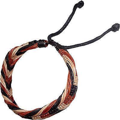 Brown Beige Bracelet Wristband Bangle Mens Womens Boys Girls Surfer Jewellery