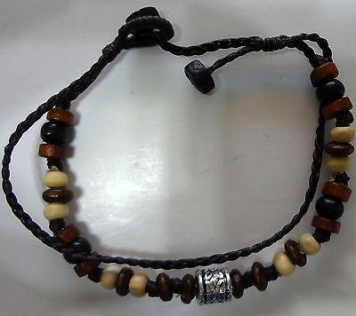 Brown Black Silver Colour Man Bracelet Wristband Bangle Unique Male Jewellery Brown Black Silver Colour Man Bracelet Wristband Bangle Unique Male Jewellery