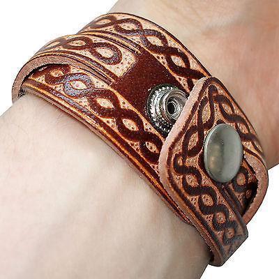 Brown Leather Surfer Bracelet Urban Fashion Wristband Bangle Mans Boy Woman Lady