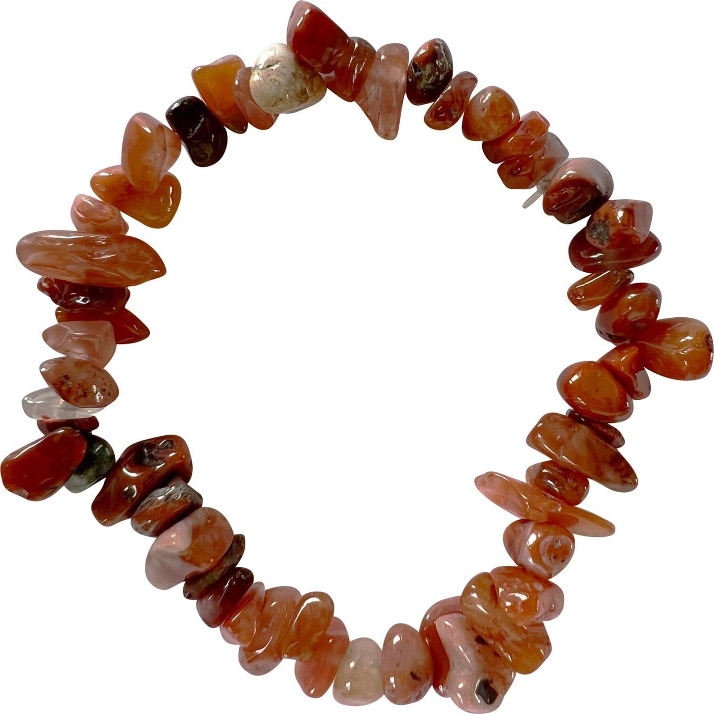 Carnelian Crystal Bracelet Wristband Natural Gemstone Quartz Agate Chalcedony