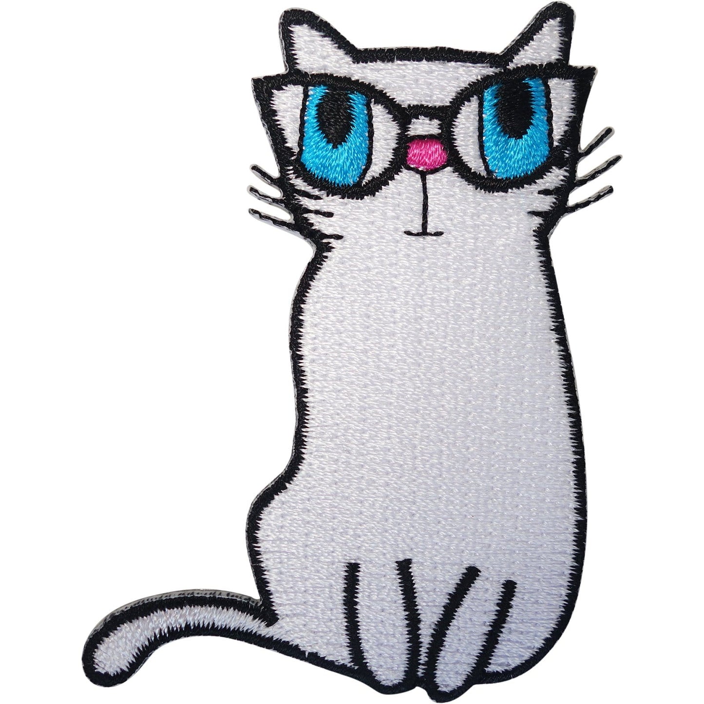 Cat Patch Iron On Sew On T Shirt Jeans Jacket Dress Bag Animal Embroidered Badge