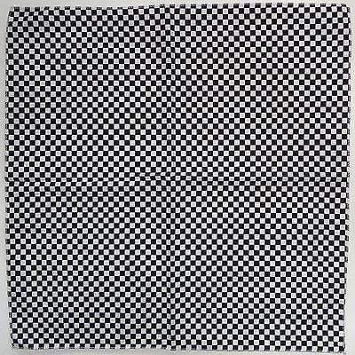 Chefs Checked Black White Checkered Squares Bandana Bandanna Hair Head Band Hat