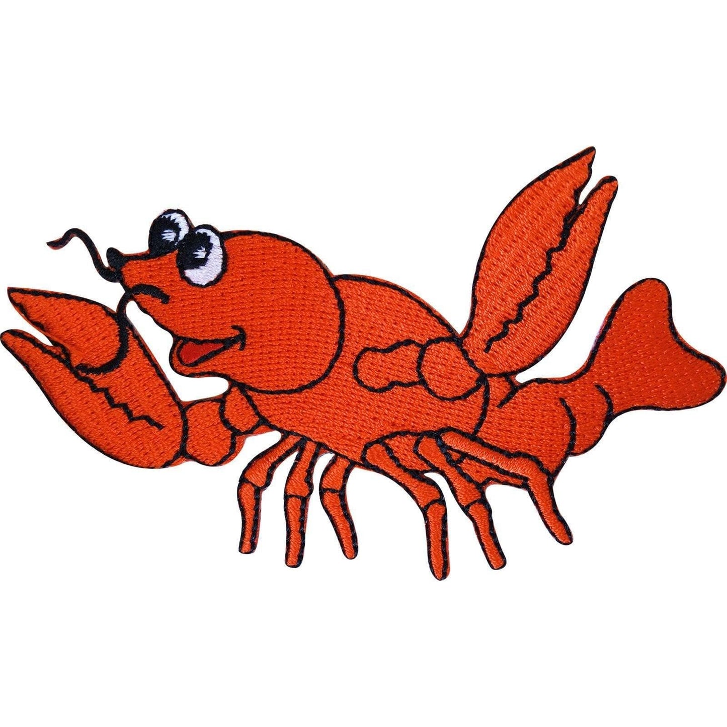 Embroidered Iron On Lobster Patch Sew On Clothes Badge Crab Sea Animal Crayfish