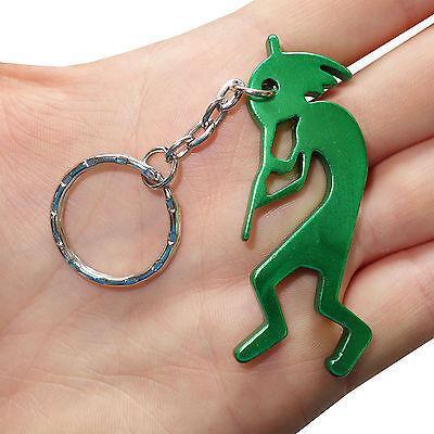 Green Flute Player Key Ring Chain Fob Bottle Opener Keyring Keychain Bag Charm Green Flute Player Key Ring Chain Fob Bottle Opener Keyring Keychain Bag Charm