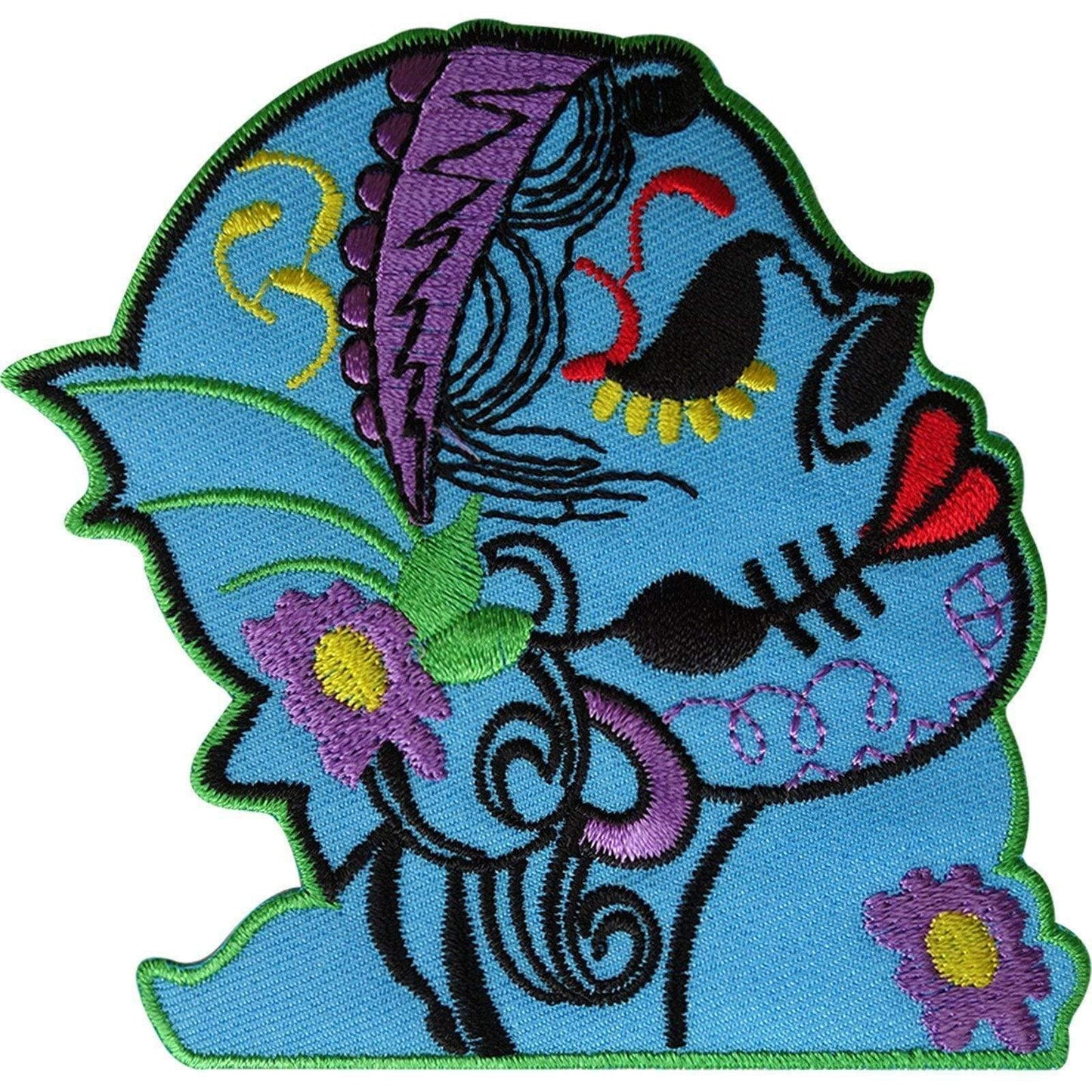 Gypsy Patch Embroidered Iron Sew On Jacket Jeans Flower Tattoo Embroidery Badge