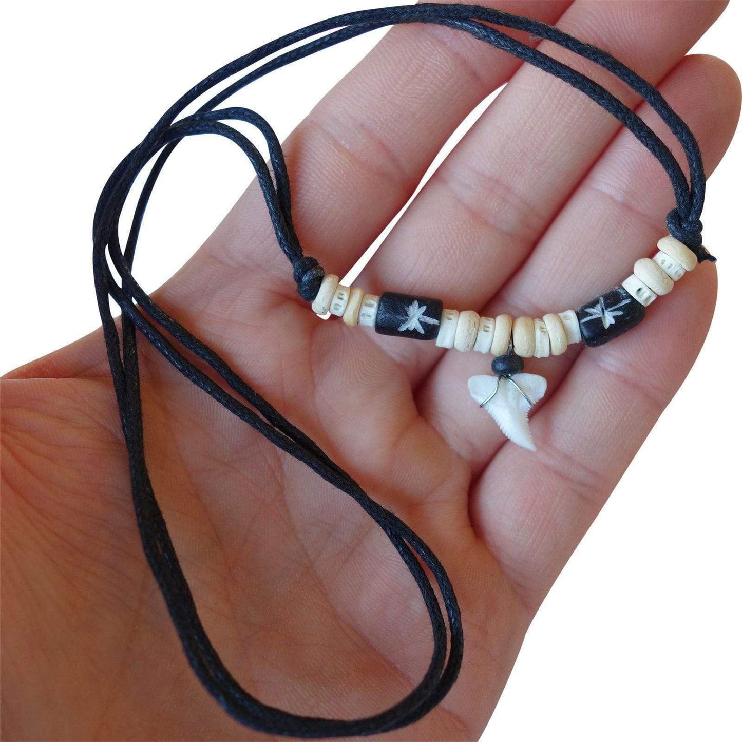 Shark Tooth Necklace Pendant Chain Mens Womens Boys Girls Childrens Jewellery