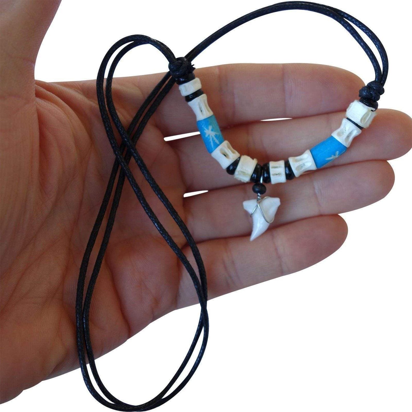 Shark Tooth Necklace Pendant Chain Mens Womens Boys Girls Kids Surfer Jewellery