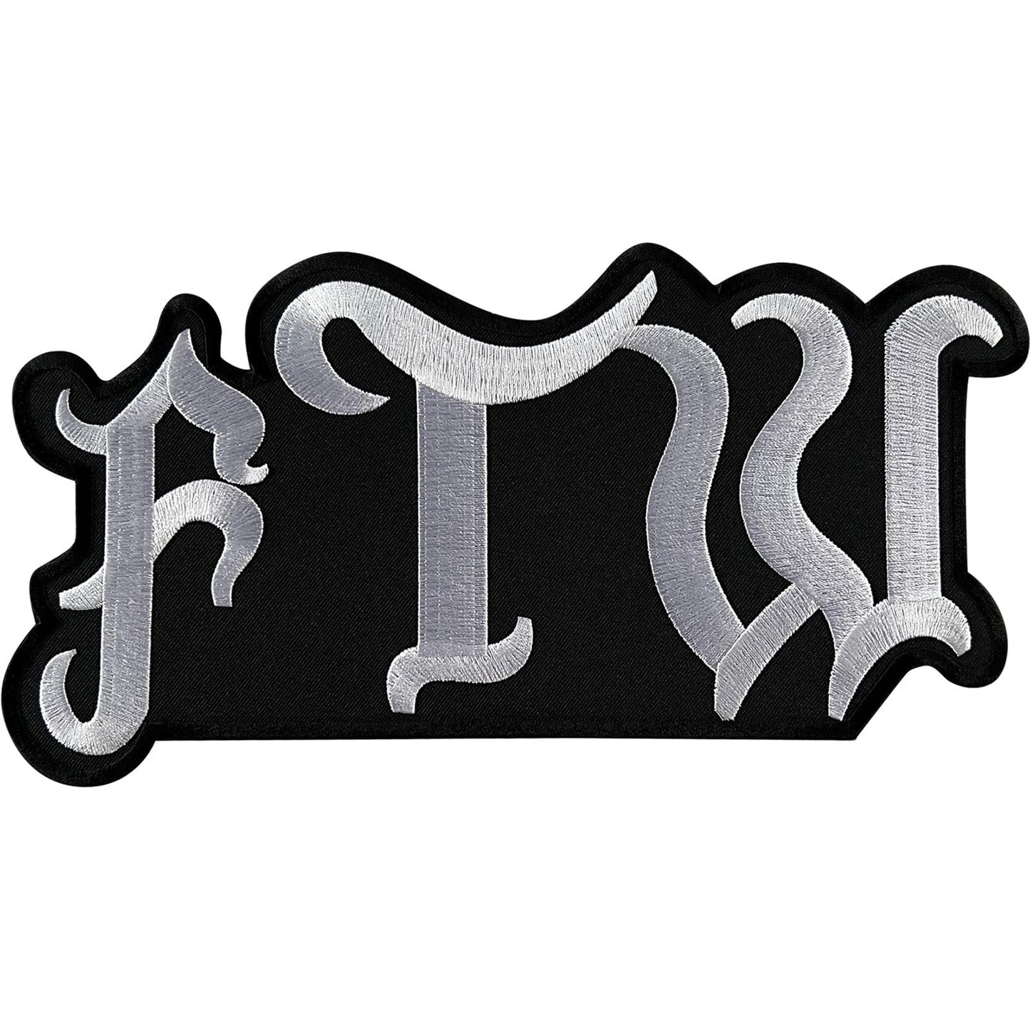 Large FTW Patch Iron Sew On Clothes Jacket T Shirt Big Embroidered Biker Badge