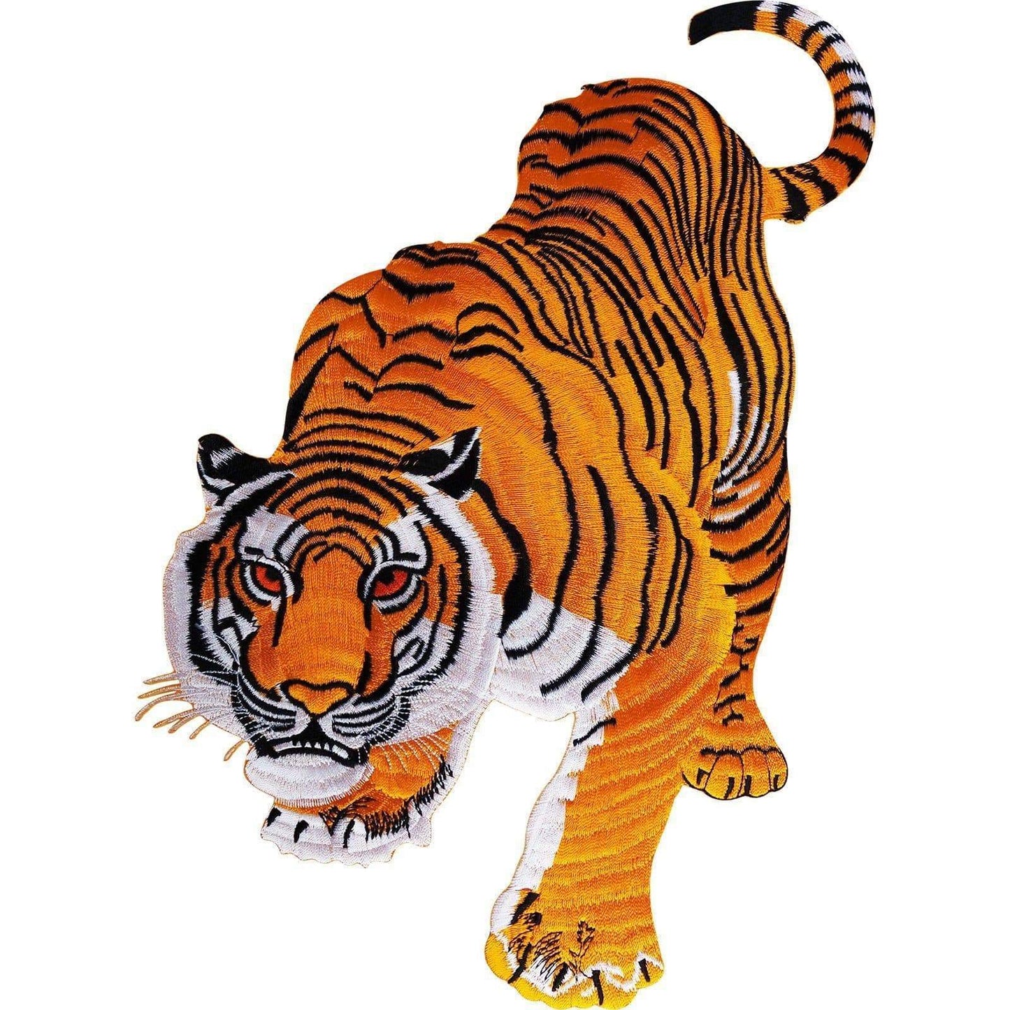 Large Iron On Sew On Tiger Patch Biker Motorcycle Motorbike Jacket T Shirt Badge