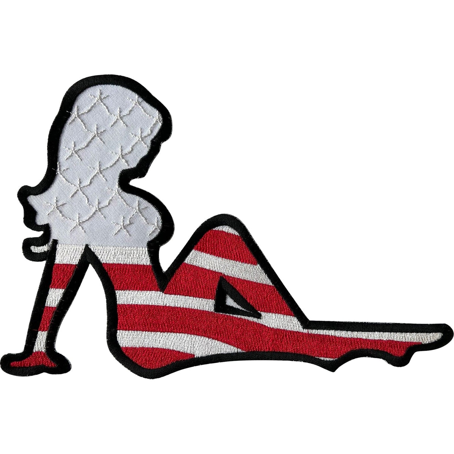 Large Sexy Women Patch Iron Sew On Clothing Jacket T Shirt Bag Embroidered Badge