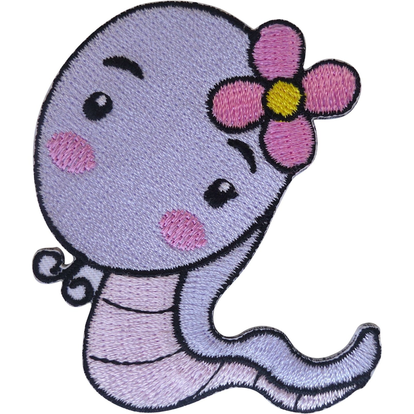 Lavender Purple Creature Iron Sew On Patch T Shirt Dress Skirt Embroidered Badge