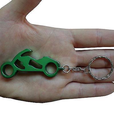 Light Green Motorcycle Motorbike Chopper Metal Bottle Opener Key Ring Chain Fob Light Green Motorcycle Motorbike Chopper Metal Bottle Opener Key Ring Chain Fob