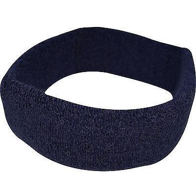 Navy Blue Sports Head Sweatband Hairband Sweat Band Headband Pilates Boxing Gym