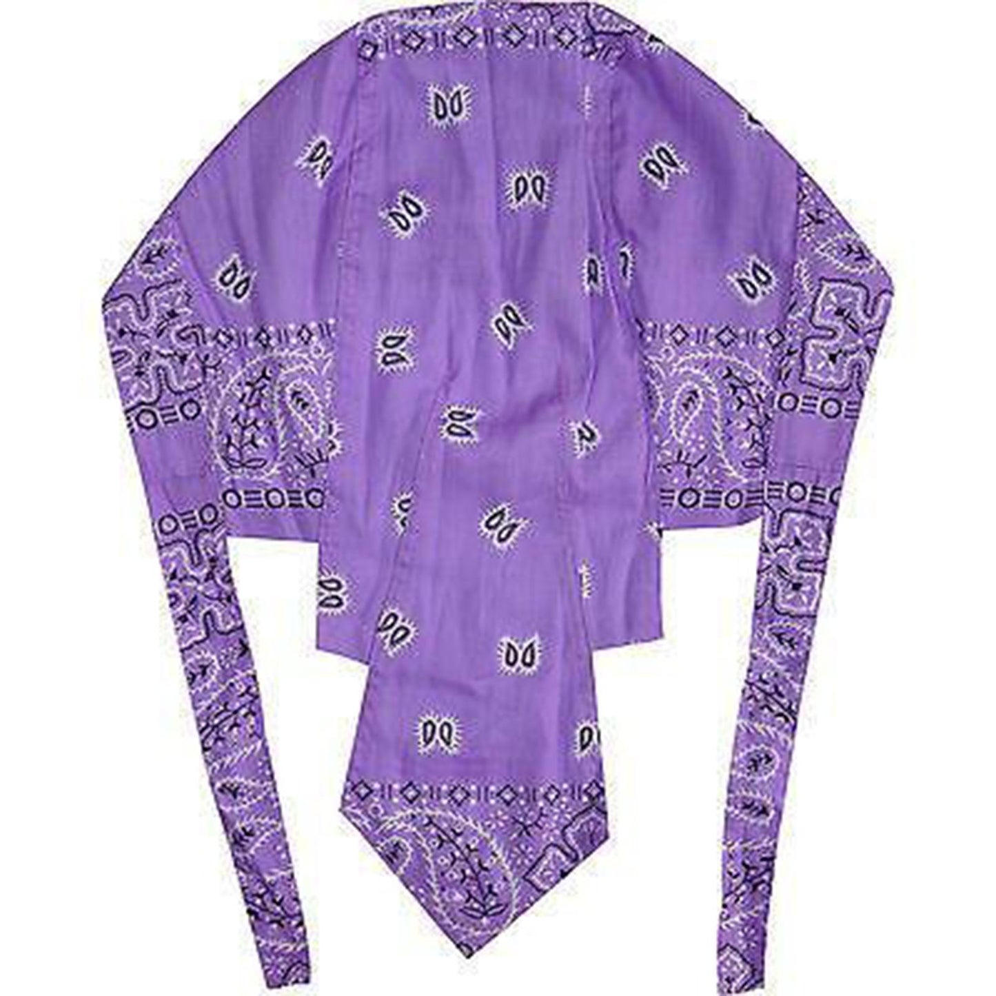 Paisley Leaf Lavender Bandana Biker Walking Chef Kitchen Gym Zandana Sun Hat Cap