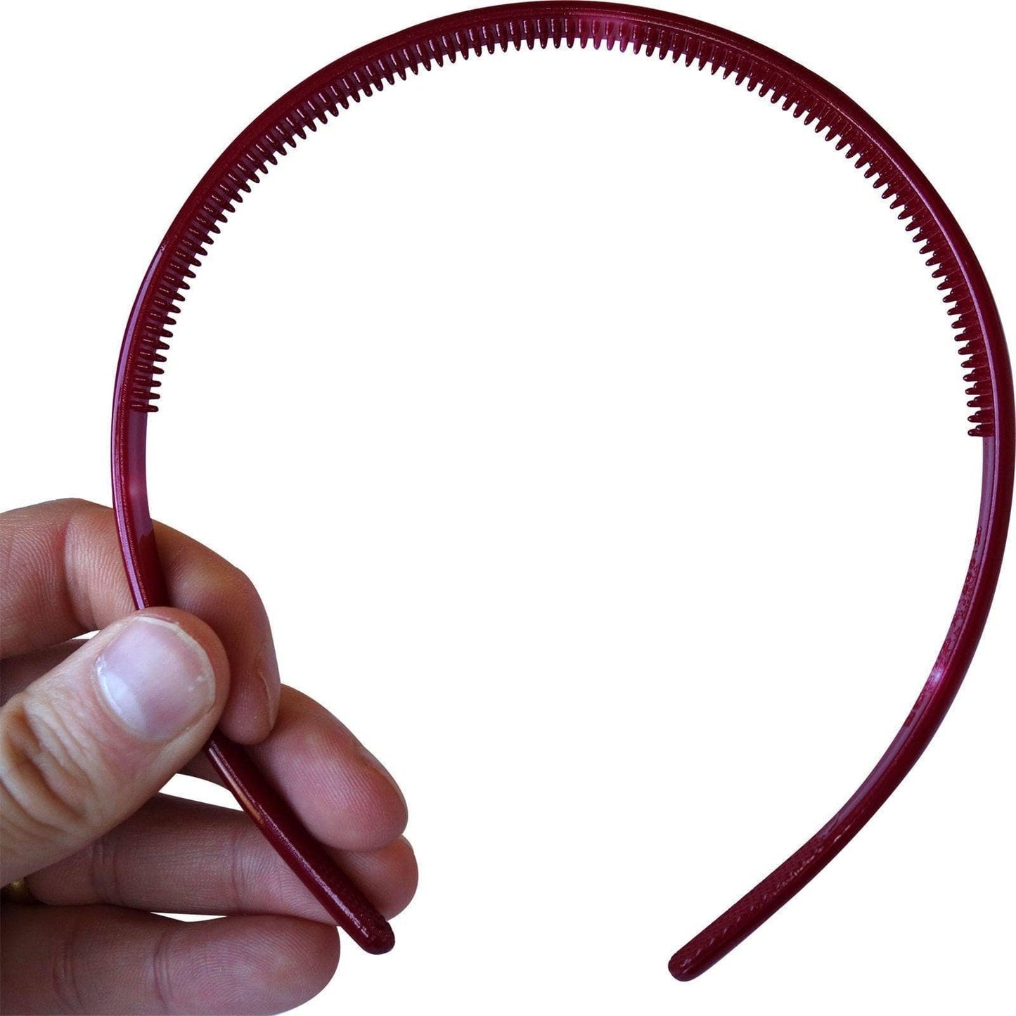 Plain Thin Red Headband Slim Lightweight Sports Gym Running Hairband Alice Band