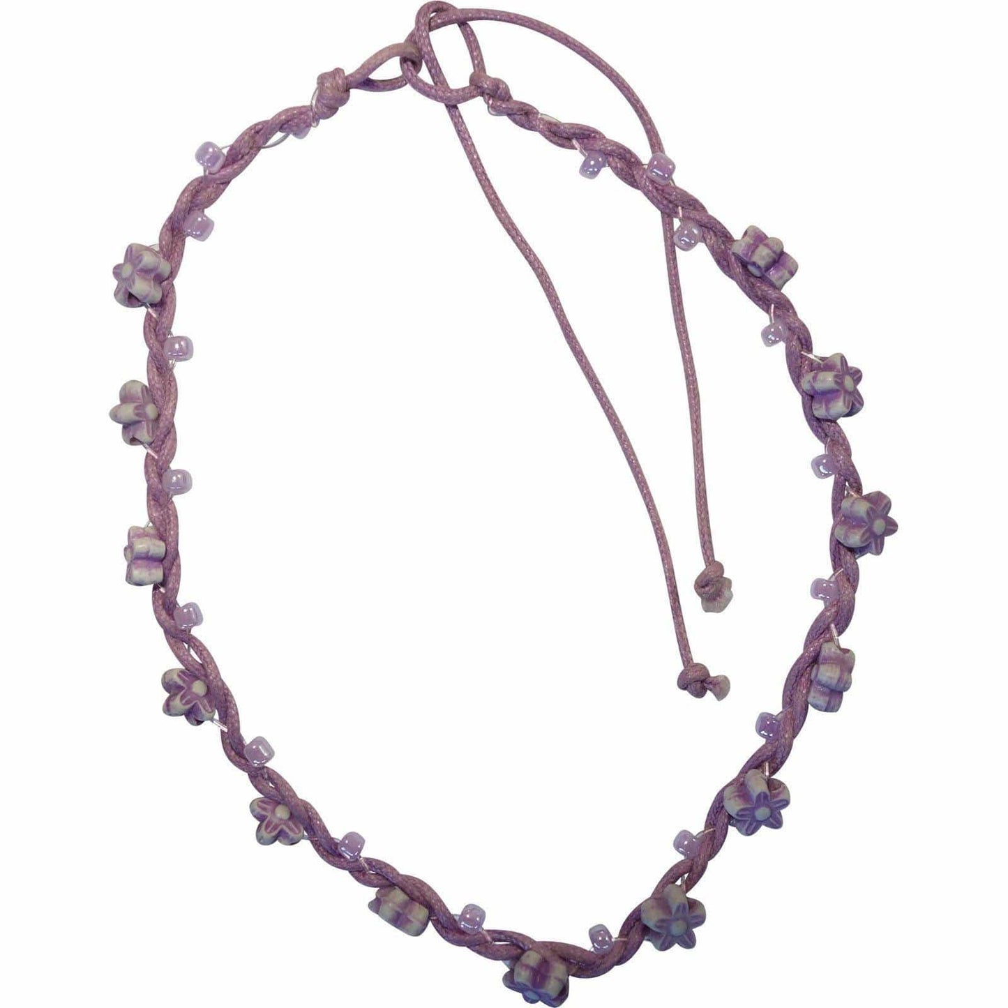 Purple Anklet Flower Beaded Ankle Bracelet Foot Chain Womens Girls Kid Jewellery