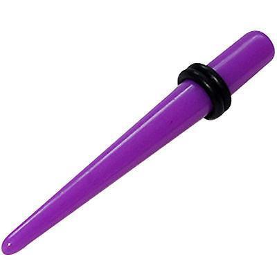 Purple Ear Lobe Stretcher Expander Taper Plug Stud Body Jewellery Spike Earring