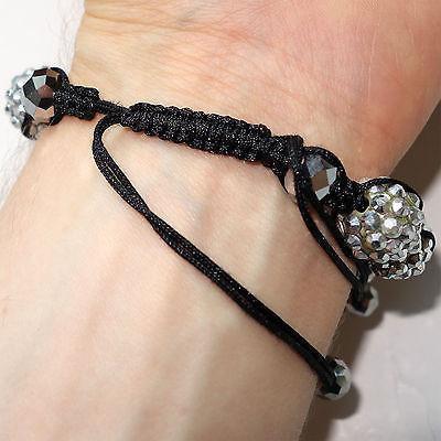 Shamballa Crystal Disco Ball Charm Bracelet Wristband Bangle Womens Ladies Girls