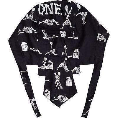 Skeleton Sex Positions Black Durag Bandana Motor Cycle Bike Skull Hat Cap Do Rag
