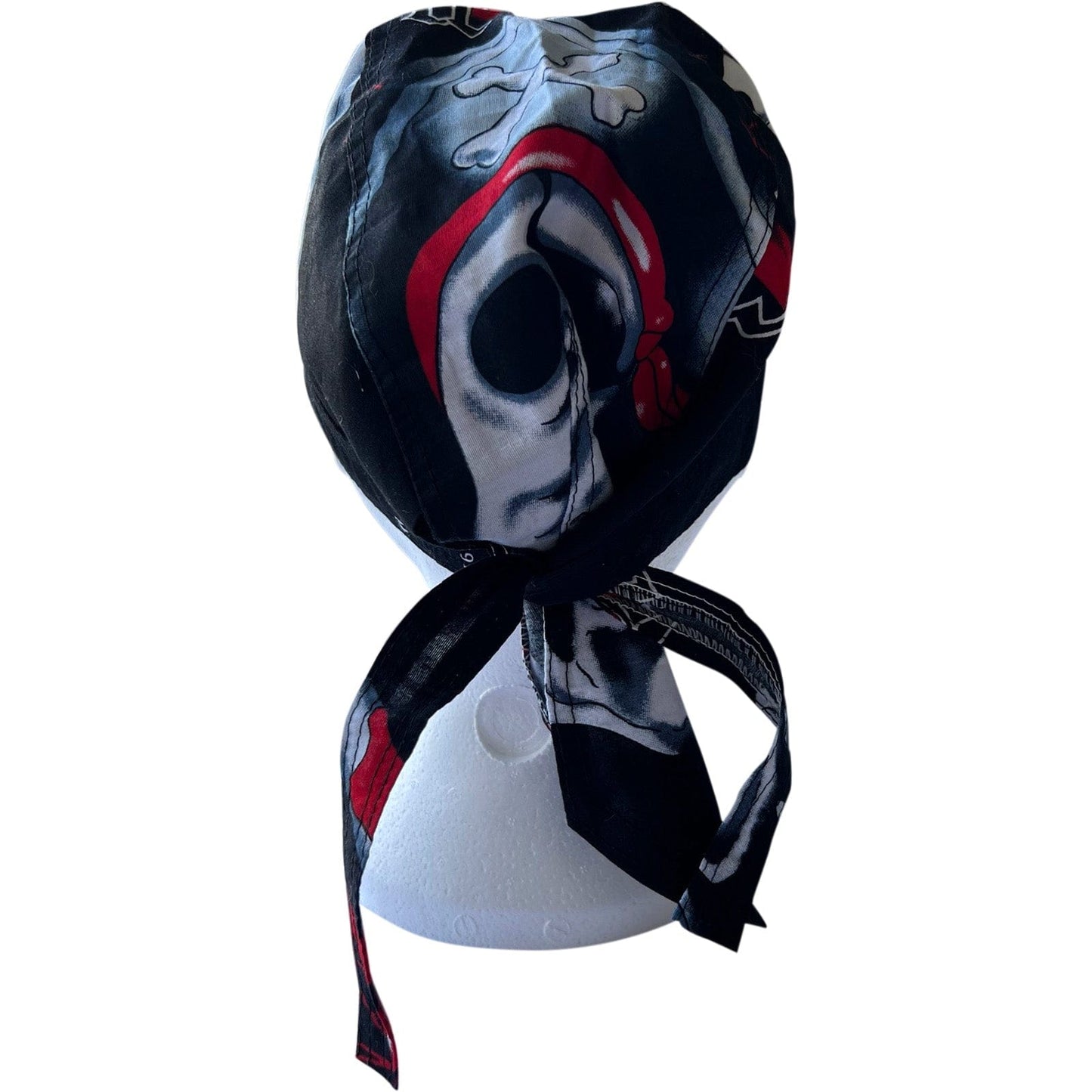 Skull Sword Black Zandana Bandana Motorbike Biker Sun Hat Cap Pirate Fancy Dress